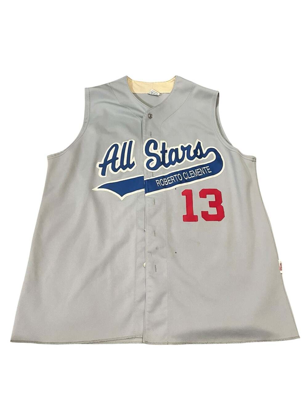 Vintage Wilson Roberto Clemente All Stars Sleeveless Baseball Jersey Size XL